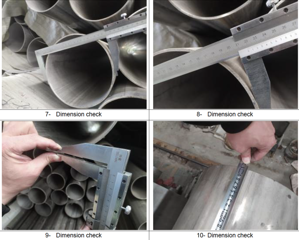 Dimension Check Steel Inspection