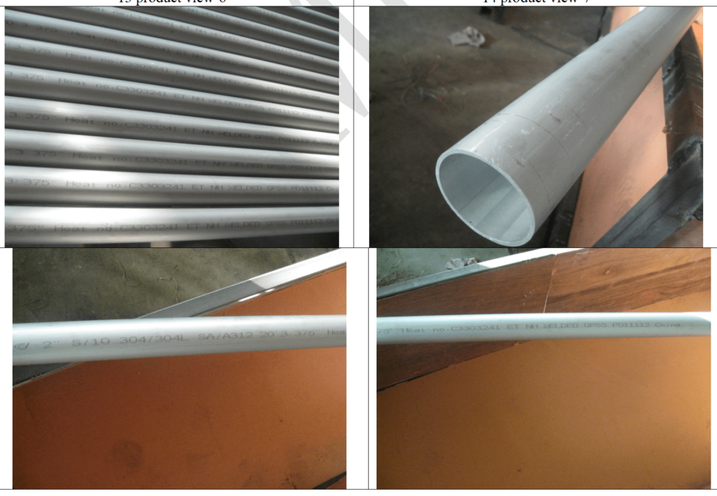 pipe quality defect